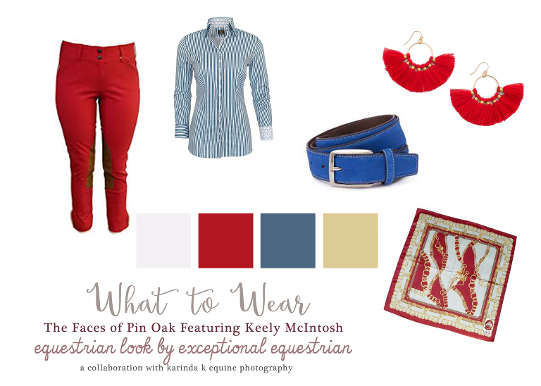 Exceptional Equestrian Red Breeches the Faces of Pin Oak 