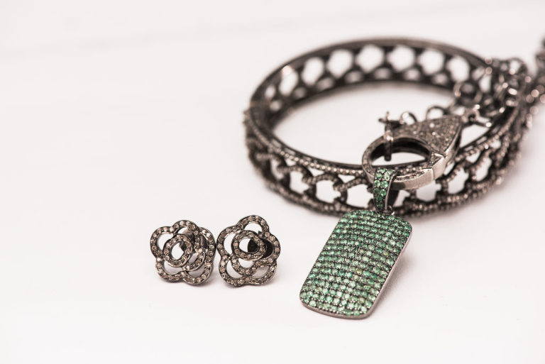 Horse Shoe Diamond Bracelet Fab Finds by Sarah Flower Diamond Earrings