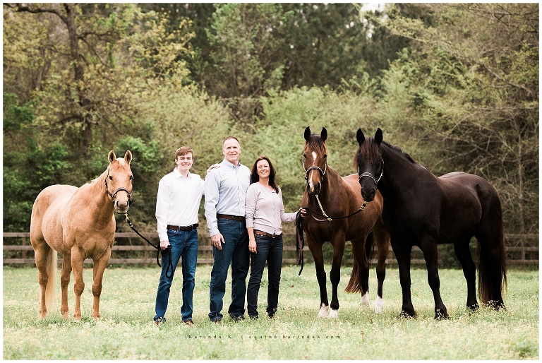 equine family portraits texas 