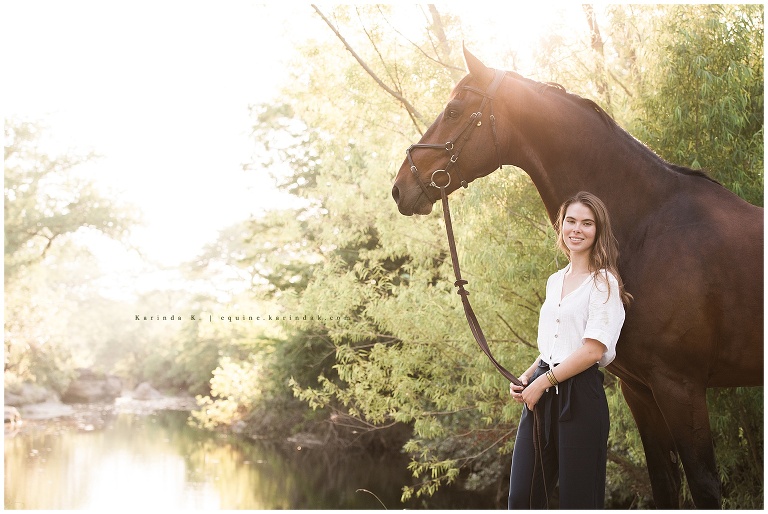 horse and rider outdoor senior portraits monarch stables 