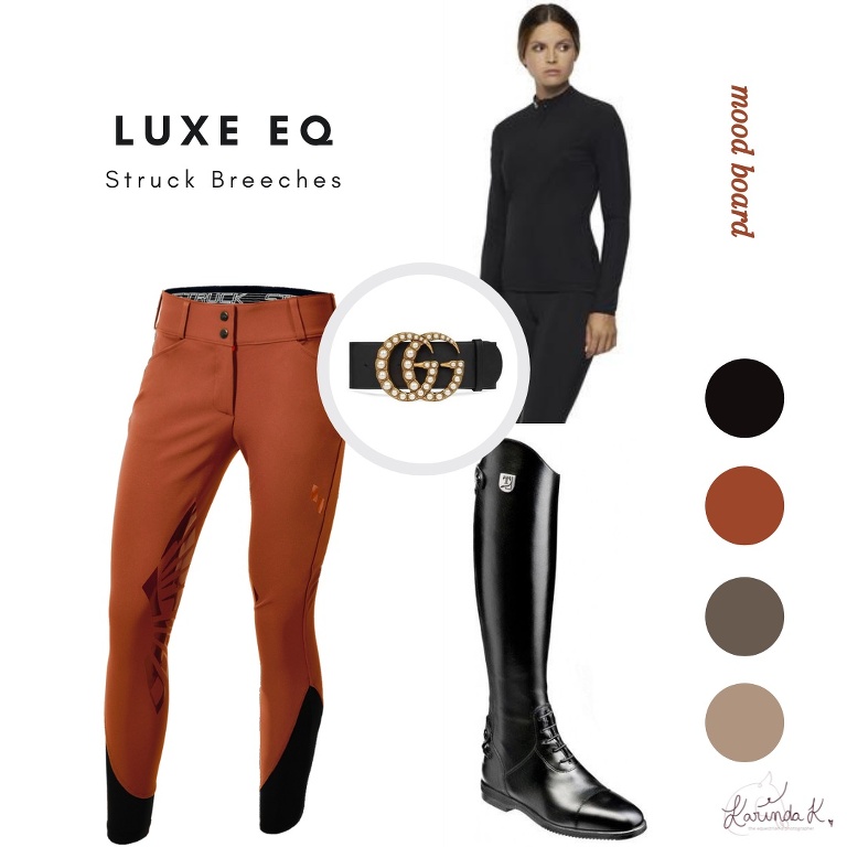 Struck breeches style board casual for horse portraits 